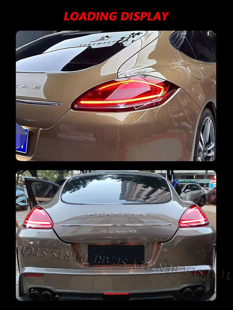 LED Taillights For Porsche panamera 970.1 2010-2013 Upgrade 2022 Turn Signal Rear Tail Lights Plug and Play Dynamic Flowing DRL