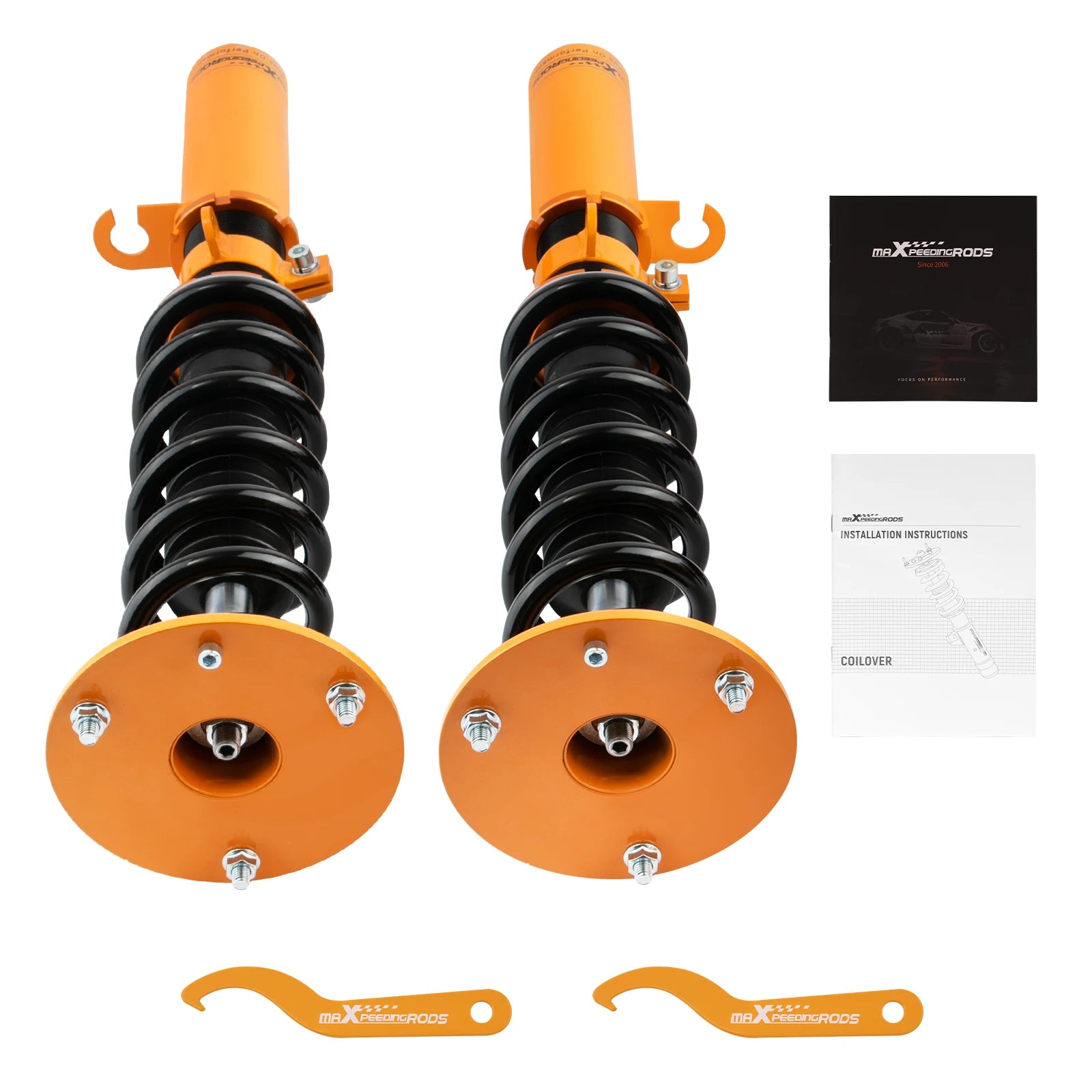 2x Front Coilover Lowering Kit for BMW X5 E53 00-06 Adjustable Height Struts