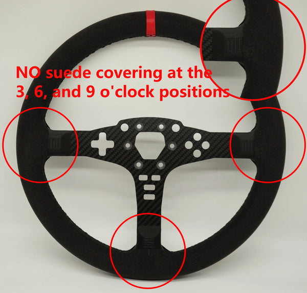 SIMPUSH 13inchs 33cm Circular steering wheel Rally sim racing MOD FOR MOZA R5 R3 ES ESX