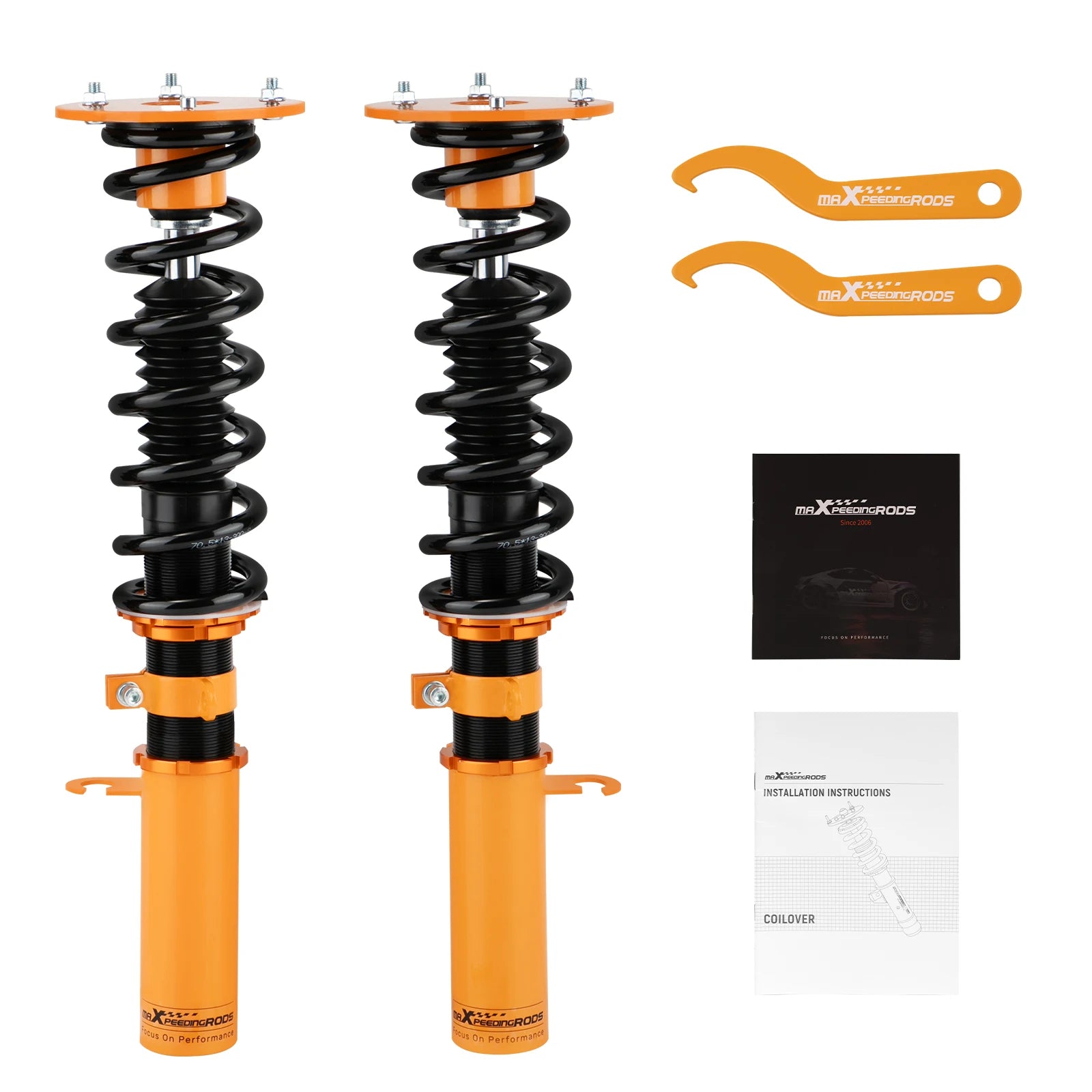 2x Front Coilover Lowering Kit for BMW X5 E53 00-06 Adjustable Height Struts