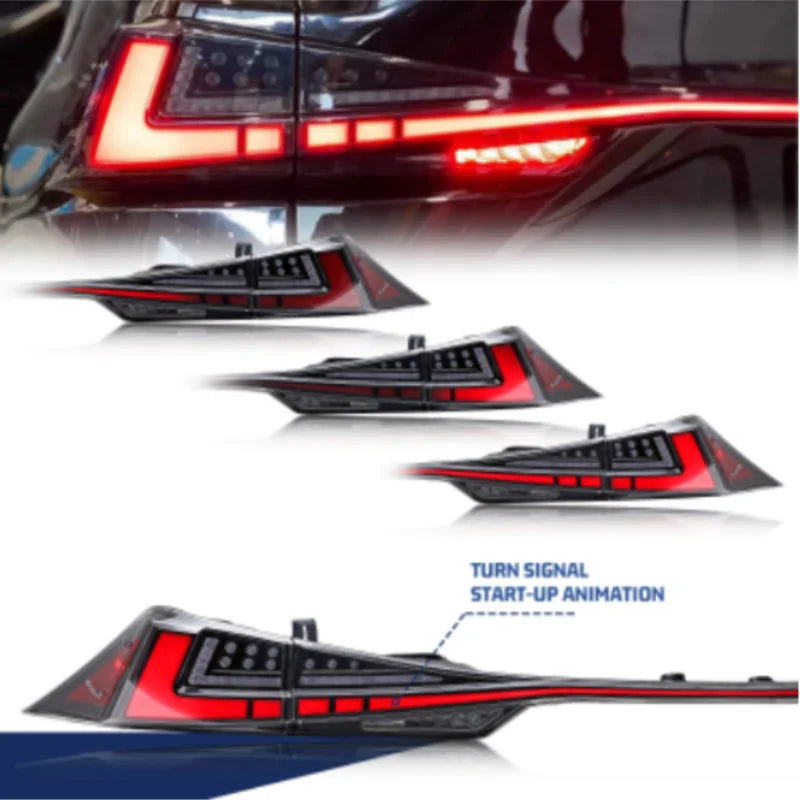 LED Tail Lights for Lexus IS250 IS300 IS350 IS200t ISF 2013-2020 Start Up Animation Sequential Facelift Lamps