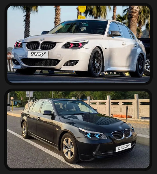 TYPY Car For BMW 3 Series E60 RGB Headlight 2004-2010 Upgrade Modified to New Dynamic Turn Signal LED Headlight Auto Accessories