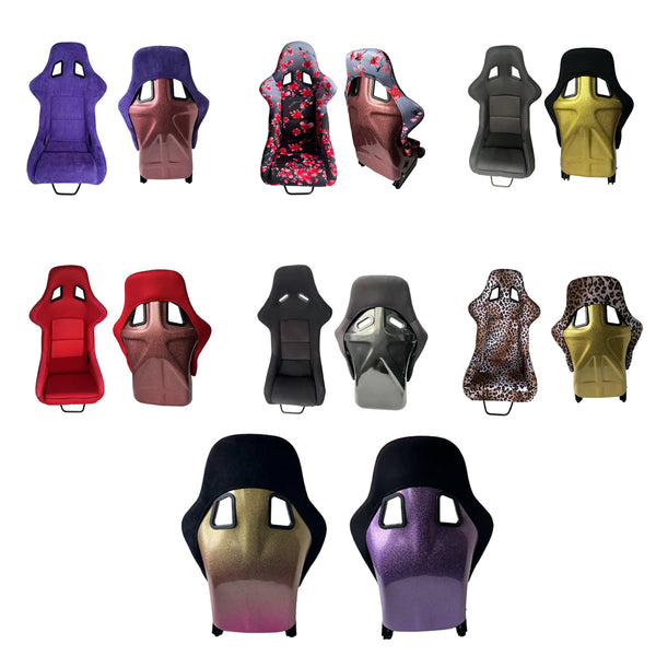 Car Seat Eco-friendly Carbon Fiber PVC Car Seat For Adults Customizable Double Sliding Buckle Universal Seat