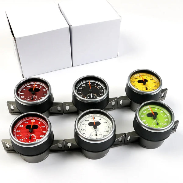 For Porsche Panamera 2010-2016 Cayman Boxster 2013-2016 911 2012-2015 Cayenne 2011-2015 Macan 14-16 Chrono Timer Stopwatch Clock