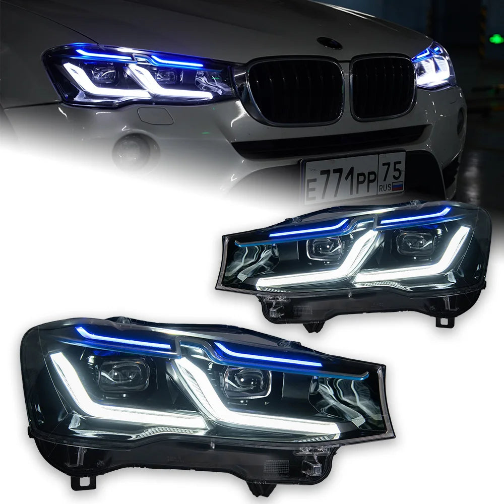 AKD Car Lights for BMW X3 F25 LED Headlight Projector Lens 2014-2017 X4 F26 Head Lamp Front DRL Signal Automotive Accessories