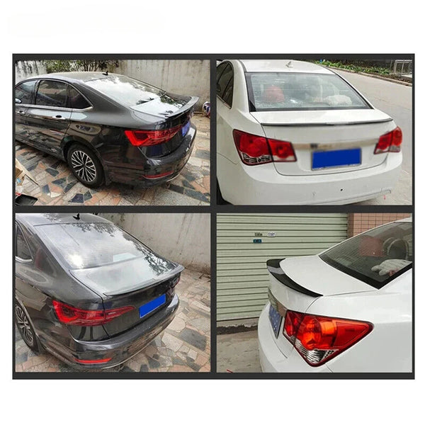 3Pcs Universal Black Trunk Tail Rear Wing Spoiler 115-125Cm For BMW For Tesla For Audi Toyota Honda KIA Hyundai Car Accessories