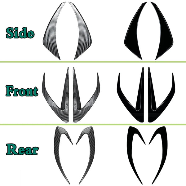 Front Side Rear Bumper Cover Wind Knife ABS Glossy Fog Lamp Trim Blade Trim Light For Mazda MX-5 Miata ND 2016+ Car Accessories