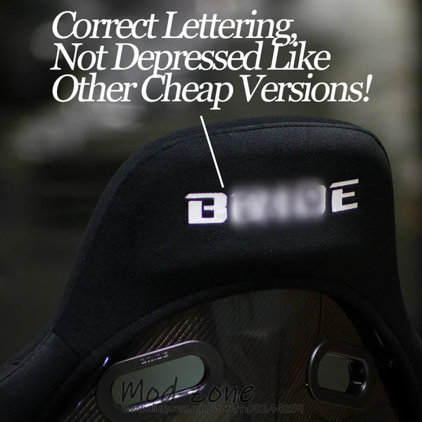 BRD VIOS III LOWMAX Light Weight Carbon Fiber Fiberglass Black BRD Cushions JDM Car Tuning Fixed Bucket Racing Seat