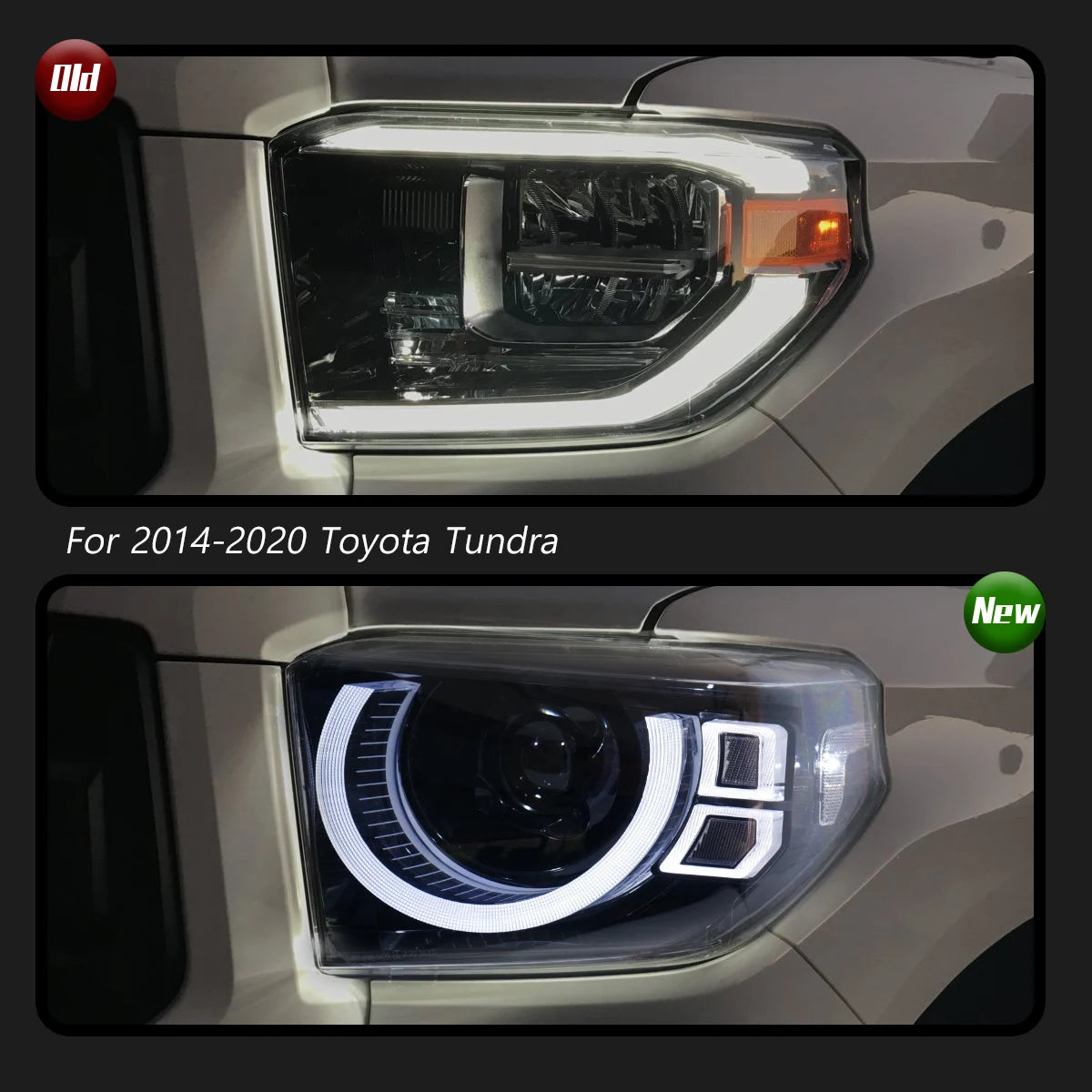 TYPY New LED Car Headlights For Toyota Tundra Headlight 2014-2020 Signals Auto Accessories Daytime Running Lights