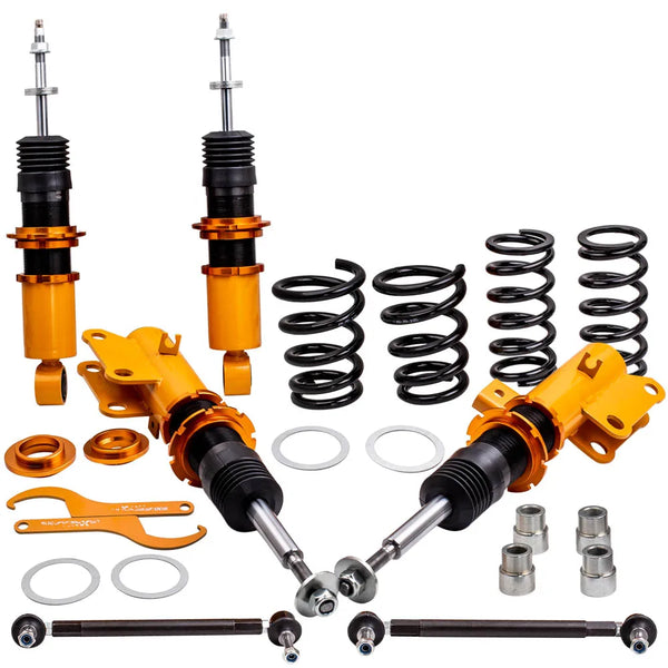 Coilover for Chevrolet Camaro 2010-2015, 24 Level Adjustable Damper Coilovers Suspension Kit Strut, Coil Spring Shock Absorber