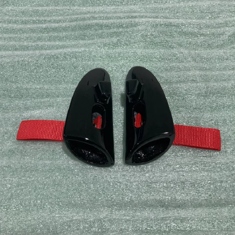 SMS GT3 GT4 RS STYLE Gloss Black FRP DOOR PULL HANDLES In RED FOR PORSCHE 987 BOXSTER CAYMAN 997 911
