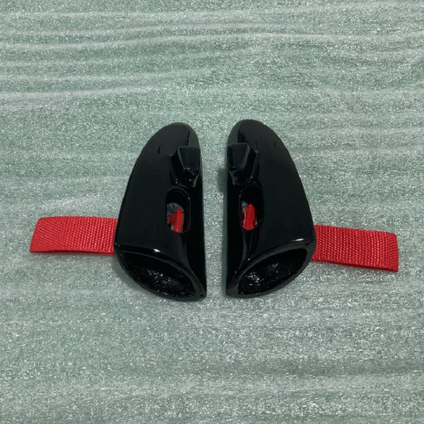 SMS GT3 GT4 RS STYLE Gloss Black FRP DOOR PULL HANDLES In RED FOR PORSCHE 987 BOXSTER CAYMAN 997 911