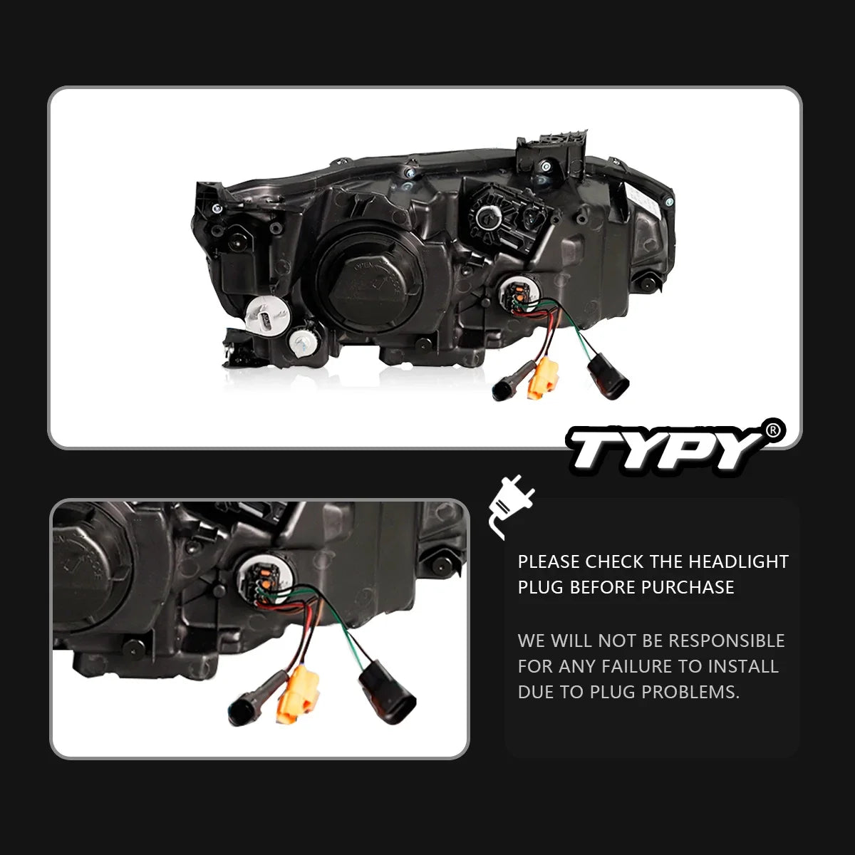 TYPY New LED Head Lamp Upgrade Modified For Honda Civic 10th RGB Headlight 2016-2021 Dynamic Signal Head Lamp Auto Accessories