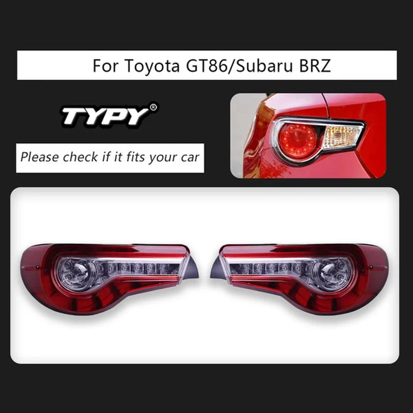 TYPY Car Light For Toyota 86 / Subaru BRZ 2013-2020 Scion FR-S 2013-2016 DRL Sequential Turn Signal Taillight Auto Accessories
