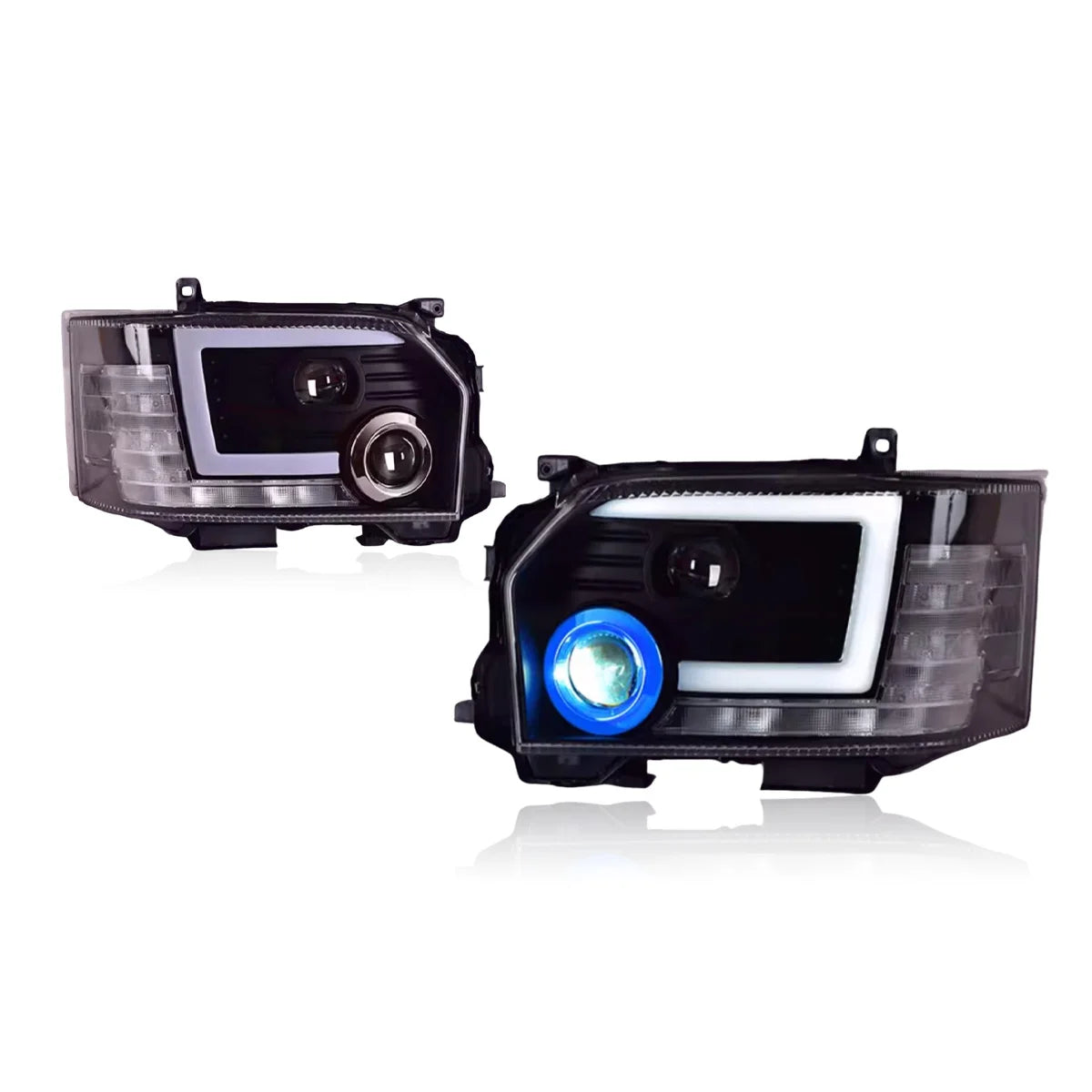 TYPY Car For Toyota Hiace Headlight 2005-2018 Upgrade Modified to New DRL Dynamic Turn Signal LED Headlight Auto Accessories