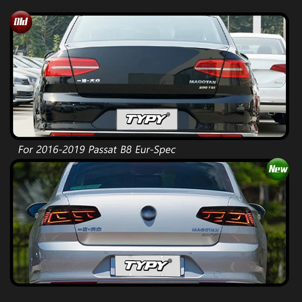 TYPY Car Light For VW Passat B8 Taillights 2015-2020 Upgrade Modified LED DRL Taillamps Dynamic Turn Signal Lamp Car Accessories