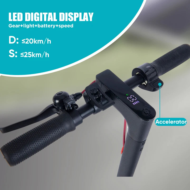 30KM Electric Scooter Adult 350W Foldable Electric Scooter 8.5 Inch Tire 36V/10.5ah E-scooter Dual Brake System Waterproof E9pro