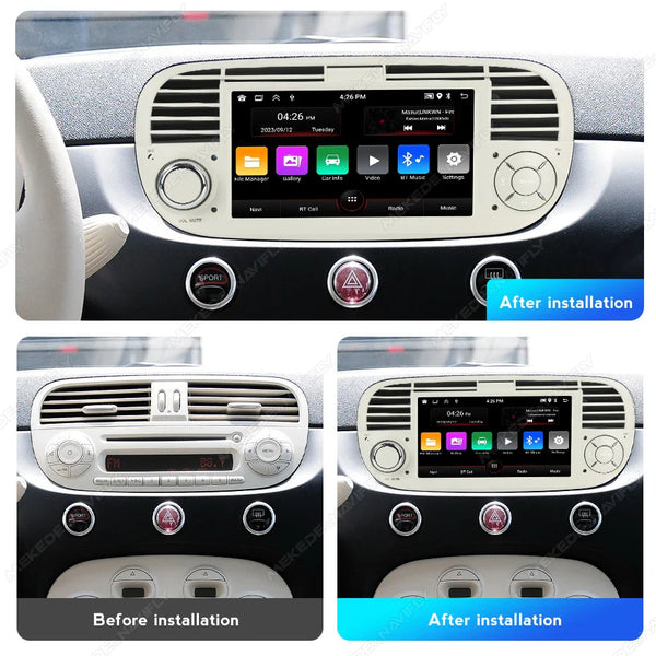 Fiat 500 2007-2015 CarPlay Screen