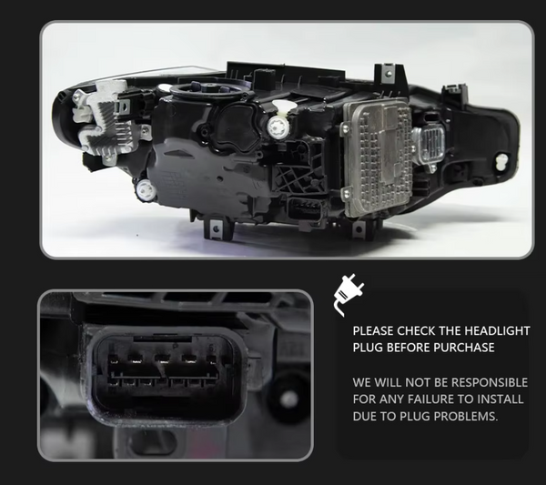 TYPY LED DRL Lightbar Projector Headlights BMW 3 Series F30 Headlight 2012-2019 LHD