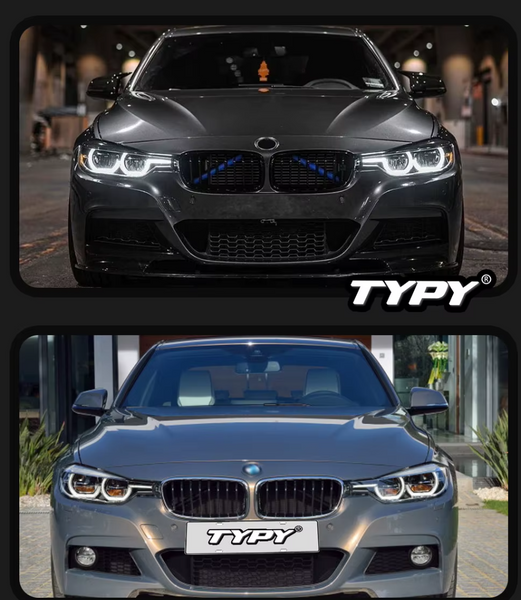 TYPY LED DRL Lightbar Projector Headlights BMW 3 Series F30 Headlight 2012-2019 LHD