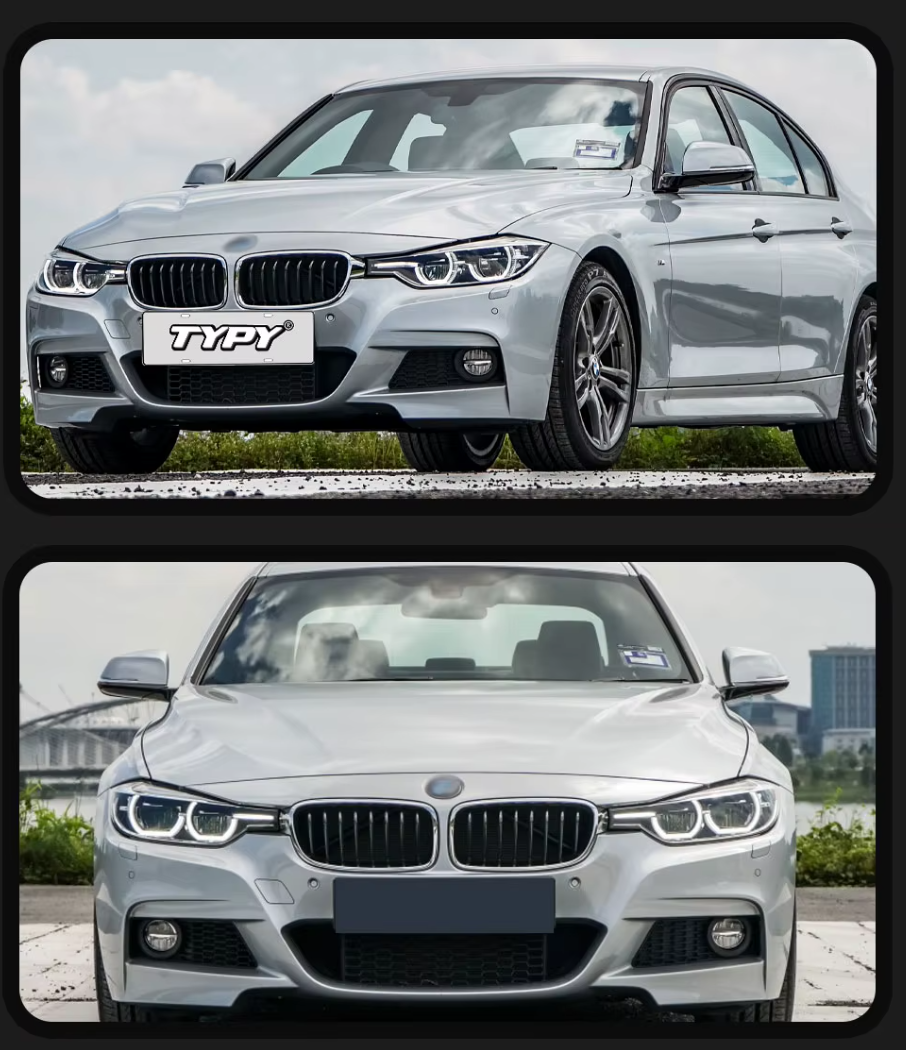 TYPY LED DRL Lightbar Projector Headlights BMW 3 Series F30 Headlight 2012-2019 LHD