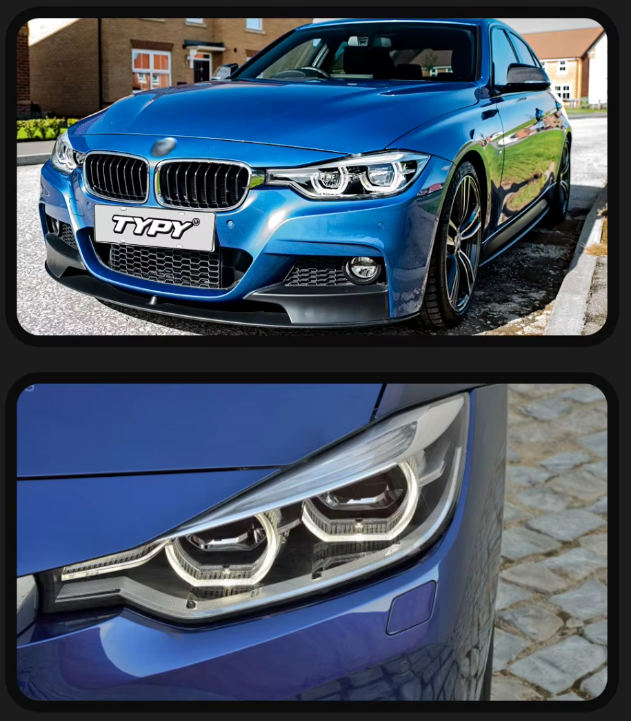 TYPY LED DRL Lightbar Projector Headlights BMW 3 Series F30 Headlight 2012-2019 LHD