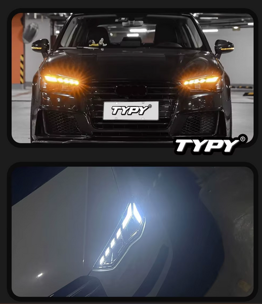 TYPY LED DRL Lightbar Projector Headlights Audi A3 Headlight 2013-2016 LHD