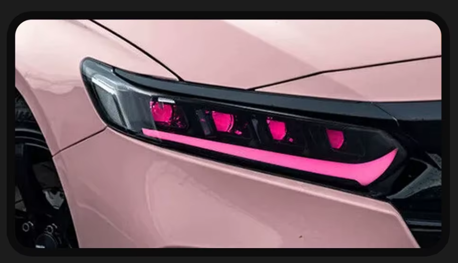 TYPY LED DRL Lightbar Projector Headlights Honda Accord RGB 2018-2022 LHD