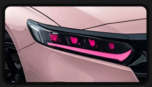 TYPY LED DRL Lightbar Projector Headlights Honda Accord RGB 2018-2022 LHD