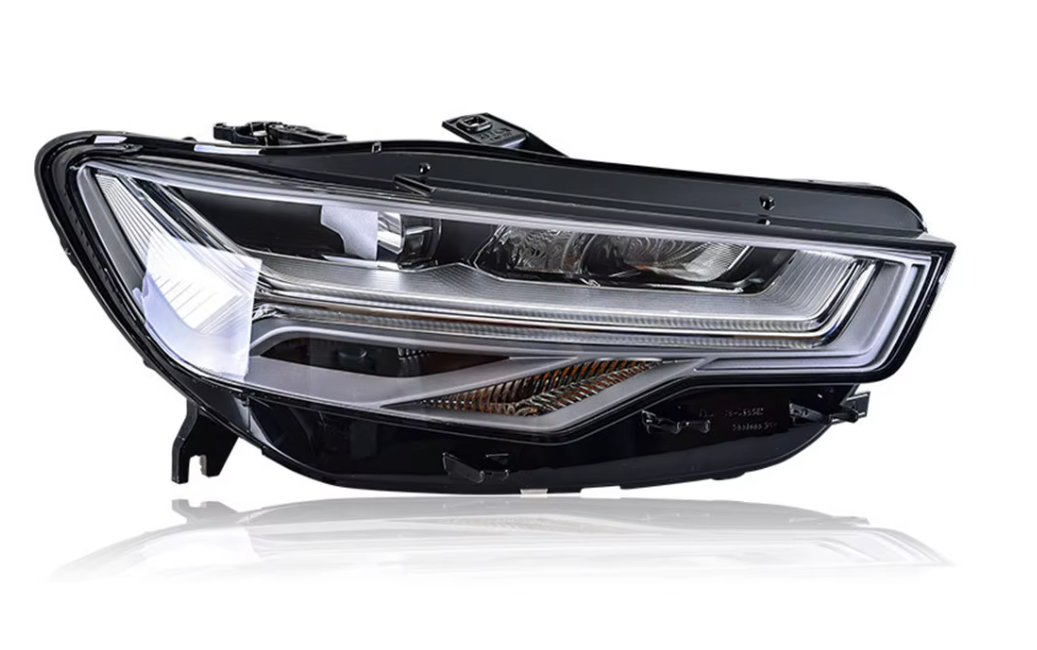 TYPY LED DRL Lightbar Projector Headlights Audi A6 C7 2012-2018 A6L XENON NO AFS LHD