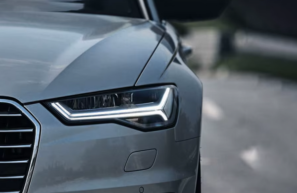 TYPY LED DRL Lightbar Projector Headlights Audi A6 C7 2012-2018 A6L XENON NO AFS LHD