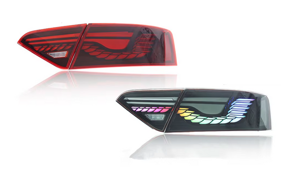 TYPY LED DRL BMW Audi A5 Led Tail Lights 2008-2016 Taillights Lightbar Dynamic Sequential Rear Lights Tail Lamps LHD
