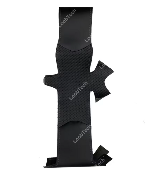 Steering Wheel Cover For Porsche 911 986 996 Boxster S 98-04 Black Perforated Leather Hand Sewn Wrap Cover For Manual Can Fit Tiptronic