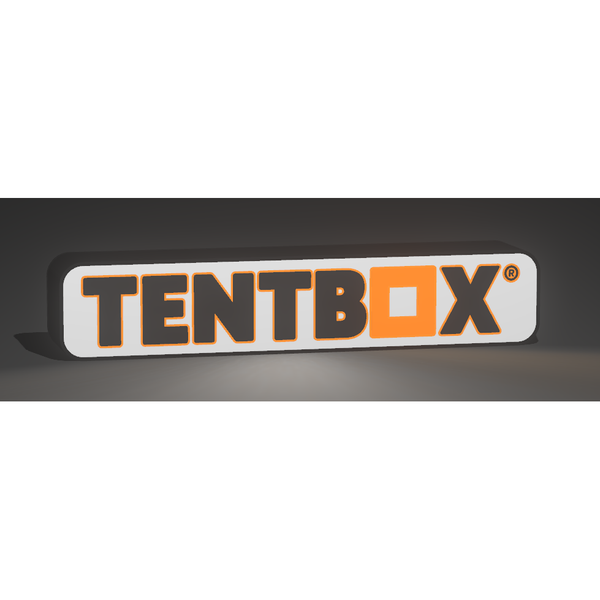 TentBox LED Lightbox – Adventure-Inspired Glow for Vanlife & Camping Enthusiasts (Batteries Not Included)