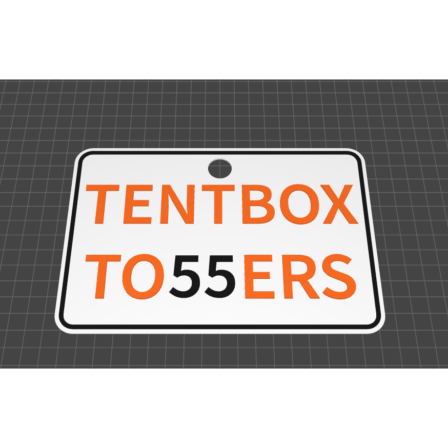 Custom TentBox Topper Signs – Personalised Roof Tent Name Plate