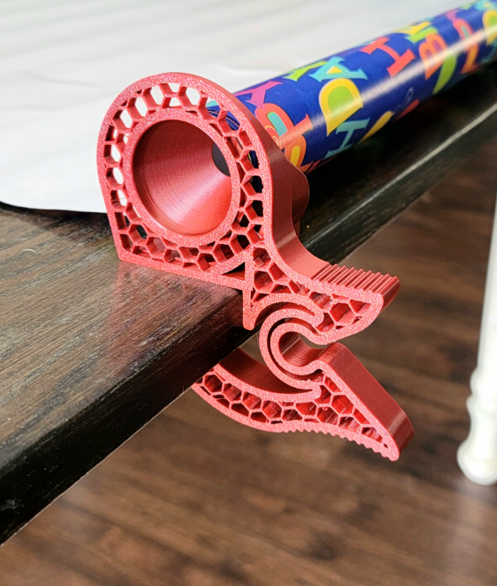 WrapMate™ Tabletop Gift Wrap Clip – Secure Paper Holder for Wrapping Station Setup