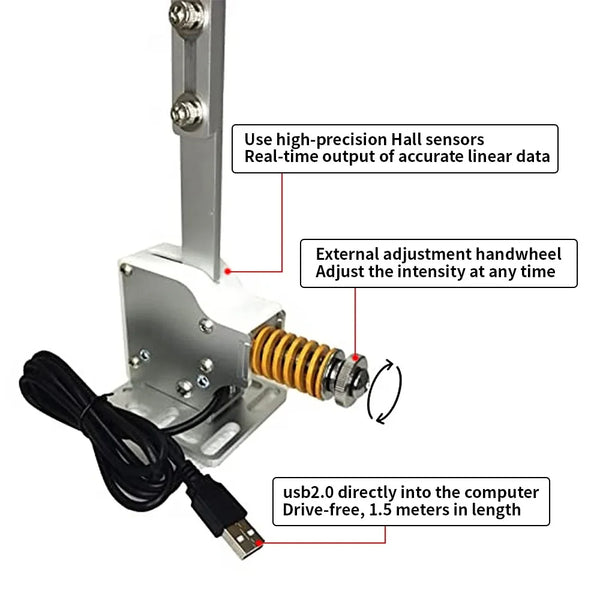Handbrake For Logitech g29/g27/g25 PC Hall Sensor USB SIM Racing For Thrustmaster T300 T500 Racing Games Steering Wheel