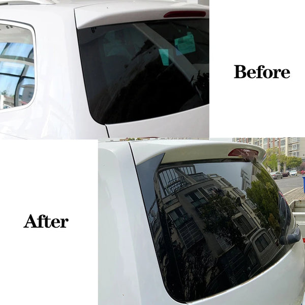 Gloss Black Car Rear Window Side Spoiler Diffuser Splitters Cover Canards Splitter Stickers For Volkswagen VW Sharan 2011-2020