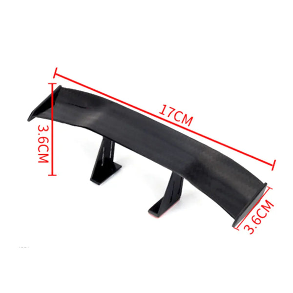Carbon Look Car Rear Spoiler Mini Wings Small Model Decoration ABS Auto Accessories Black Blue Red White Grey Winglet