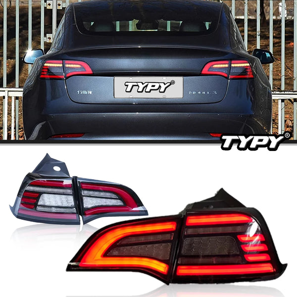 TYPY Car Lights For Tesla Model 3/Y 2019-2022 Taillight LED Projetor Tail Lamp Daytime Running Light Automotive Accessories