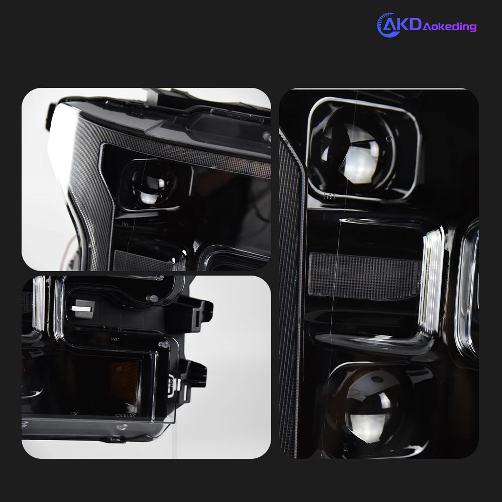 AKD Head Lamp for Ford Raptor F-150 F150 LED Headlight 2015-2020 Headlights DRL Turn Signal High Beam Angel Eye Projector Lens