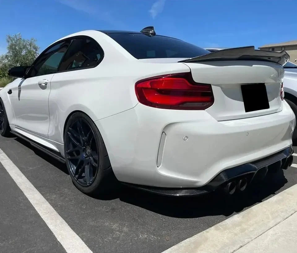 XVIP Fiber M4 Style Car Rear Trunk Spoiler Wing Lip For BMW 2 Series F22 F87 2014-20 M2 Gloss Spoiler Accessories Exterior Wings