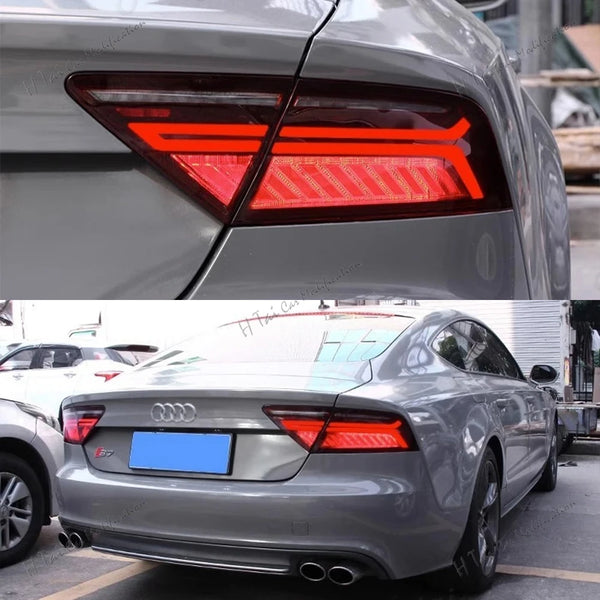 Pair Tail Light Assembly For 2011-2012-2013-2014 Audi A7 LED LED Tail Lights Brake lights Tail Lamp Driving Lights Brake Light