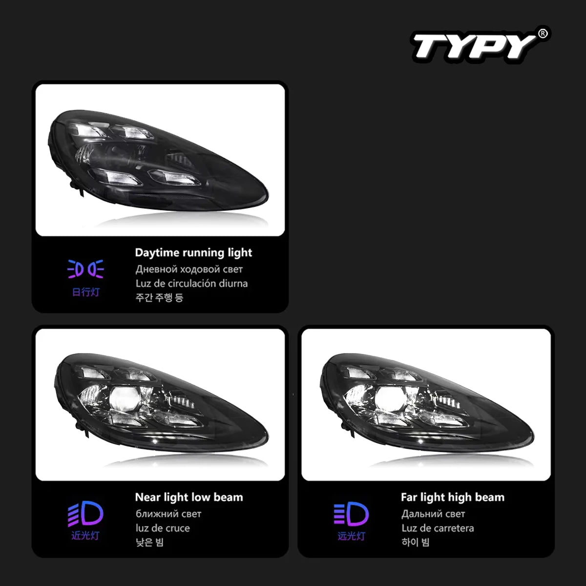 Car Lights LED Head Lamps For Porsche Cayenne 958.1 958.2 2011-2018 Upgrade 2020 Matrix headlights