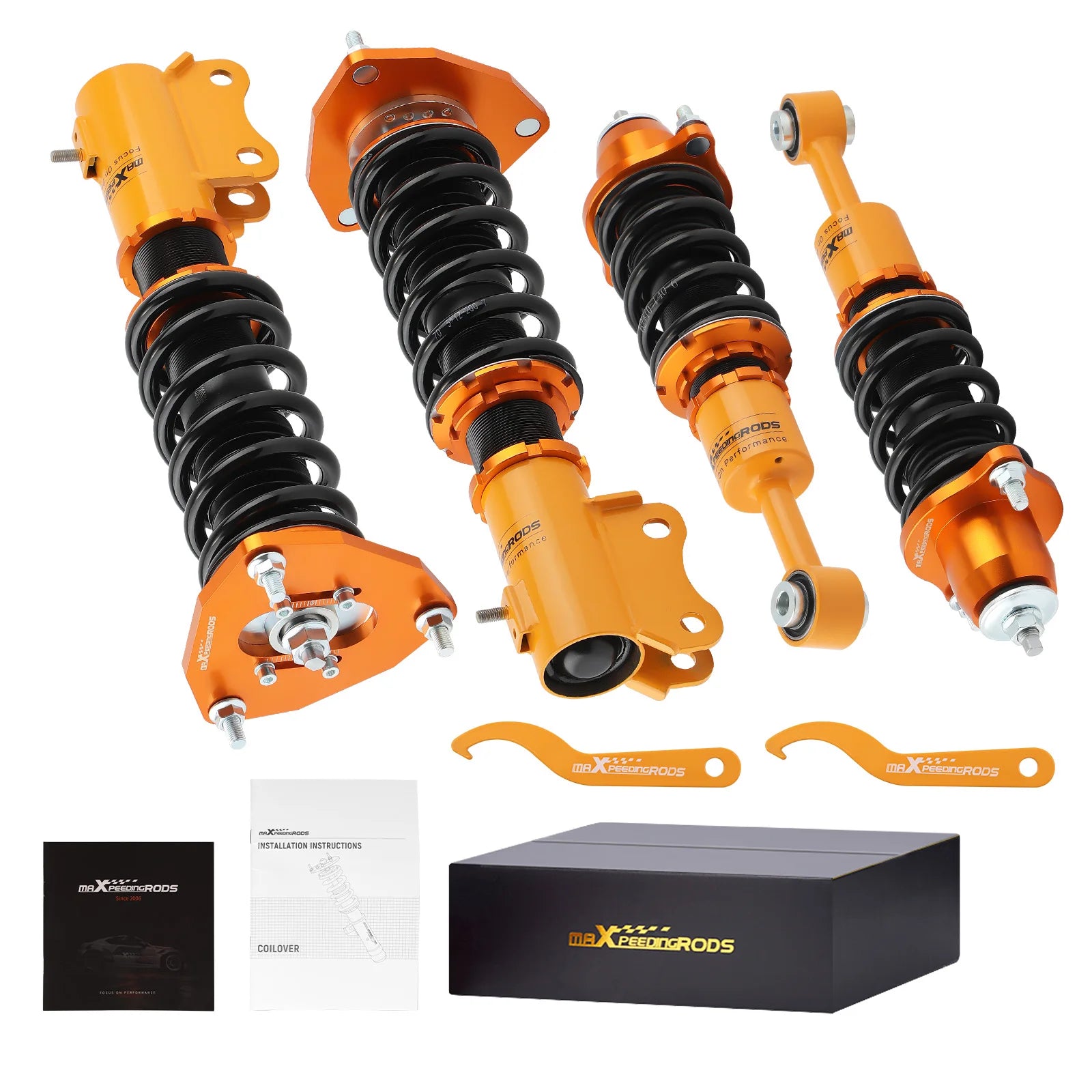 Suspension Coil Spring Kit Front + Rear For Mitsubishi Lancer CS6A /CS7A FWD Coilovers Springs Struts Shocks Absorbers