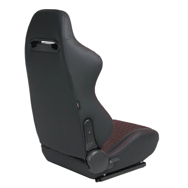 JIABEIR 1035D 2PCS Universal Red Shinny Breathable Mesh Fabric Car Racing Seats