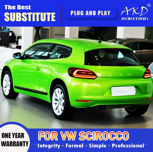 AKD Tail Lamp for VW scirocco LED Tail Light 2009-2015 scirocco Rear Fog Brake Turn Signal Automotive Accessories