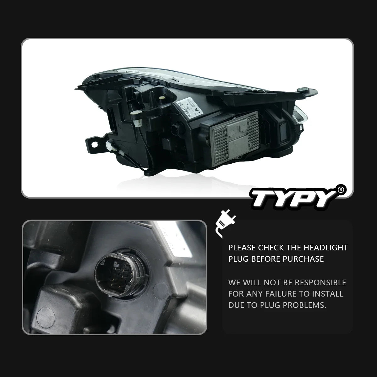 TYPY Car For Maserati Quattroporte LED Headlights 2013-2017 Upgrade to NEW Dynamic Turn Signal Lamp Brake DRL Car Accessories