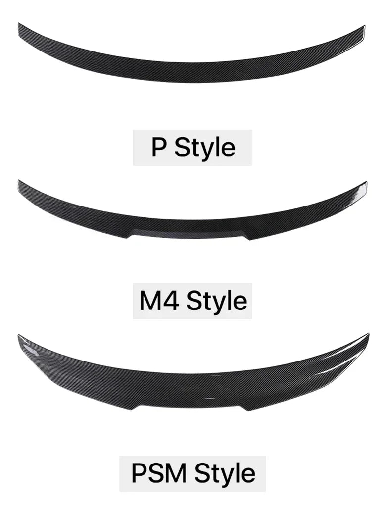 MP M4 PSM Style Rear Bumper Spoiler Lip for BMW 2 Series F22 F23 F87 2014-2021 Roof Trunk Wing Tail Top Wing Rear Wing