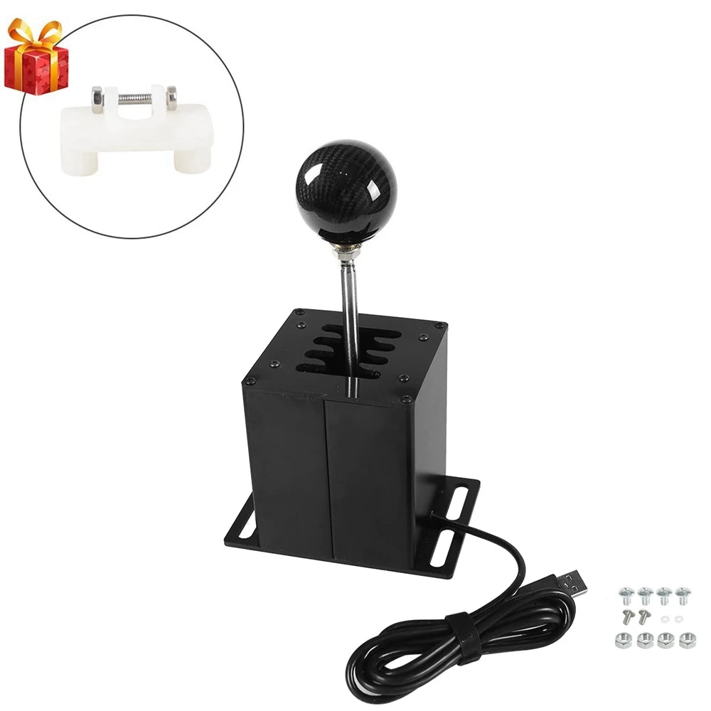 PC USB H Gear Shifter For Logitech G27 G29 G25 G920 For Thrustmaster T300RS/GT Shift Knob For ETS2 Simracing Racing Game